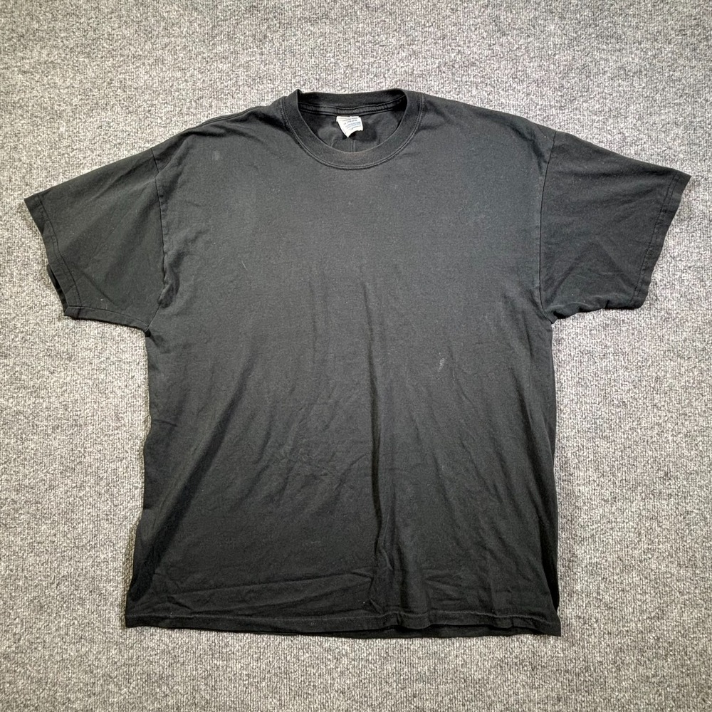 Jerzees T-Shirt Men's 2X Black Cotton D.Webster Graphic Tee Summer Streetwear